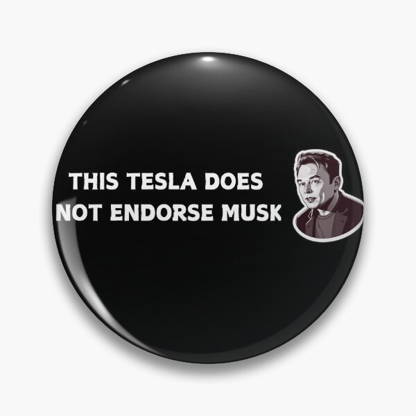 Item preview, This Tesla doesn't endorse elon - anti elon bumper  designed and sold by CapriCreatives.