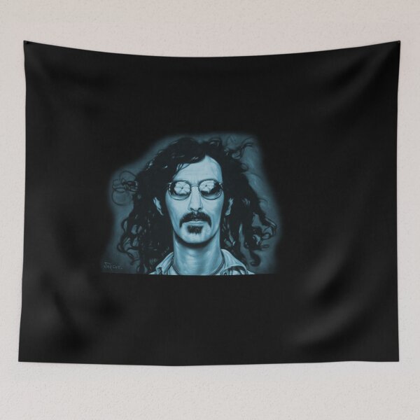 Item preview, Frank Zappa, oil on velvet by artist Jorge Torrones version2 designed and sold by velvetify.com.