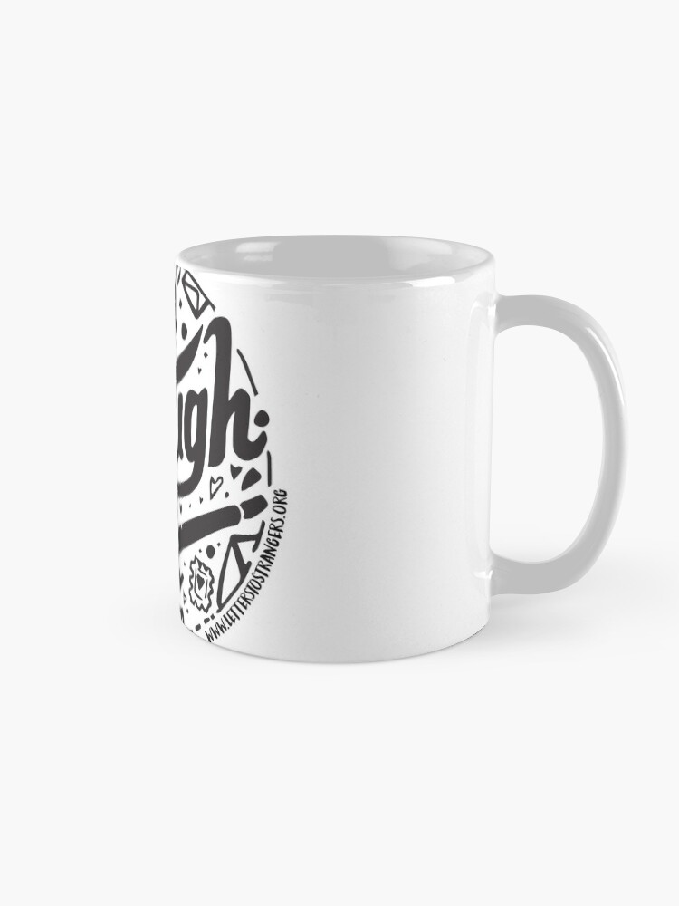 Alternate view of I. Am. Enough. - Black Text Version Mug