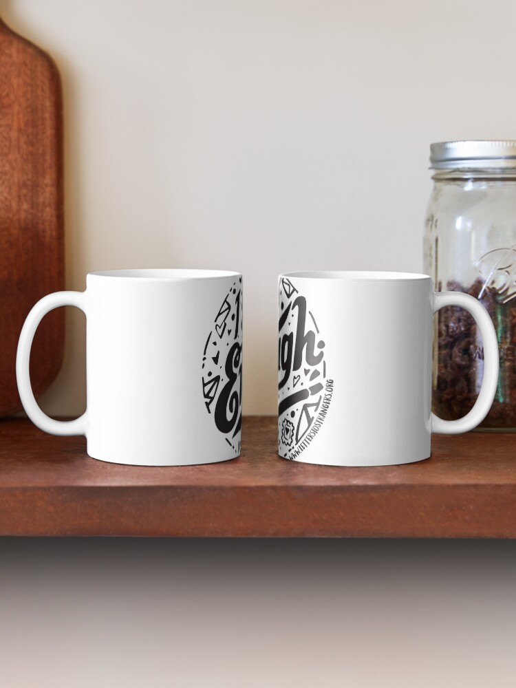 Alternate view of I. Am. Enough. - Black Text Version Mug