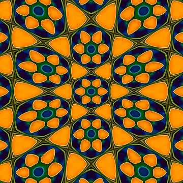 Artwork thumbnail, Unique Abstract Flowers Pattern by Patternflower