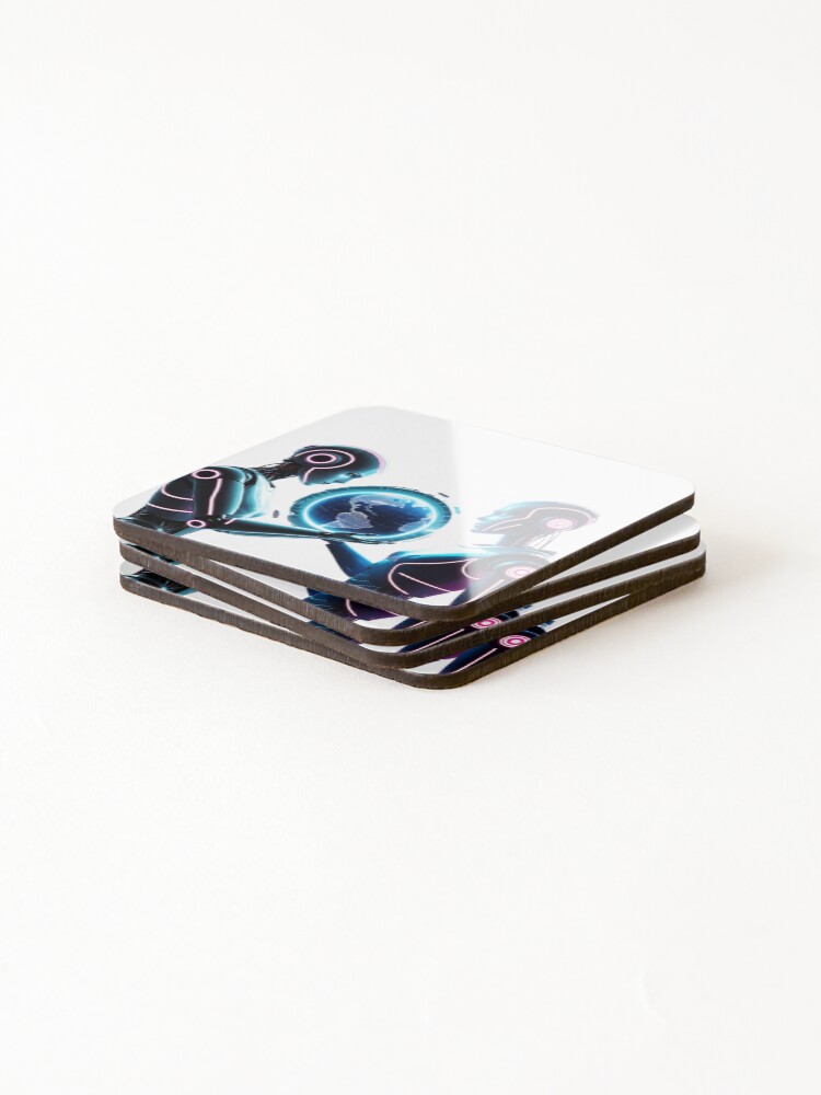 Thumbnail 4 of 5, Coasters (Set of 4), Futuristic robots designed and sold by RAA-Logo-Image.