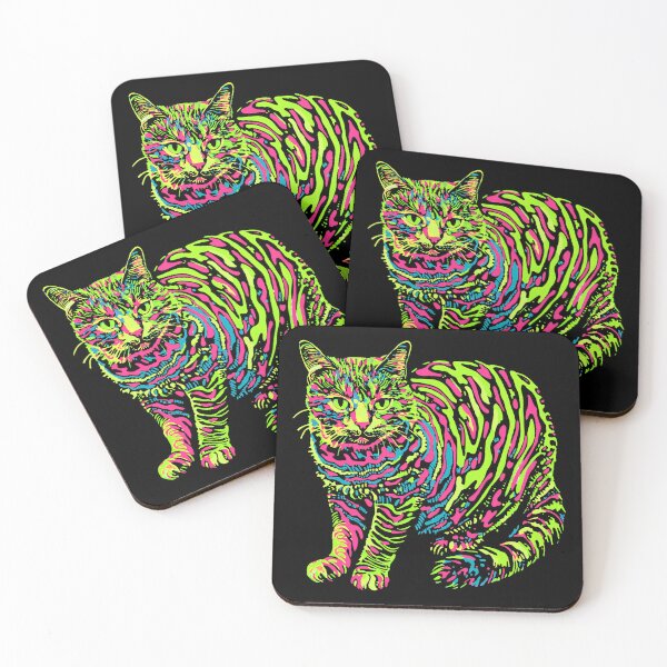 Item preview, Vibrant Summer Color Tabby Cat designed and sold by Pixelchicken.