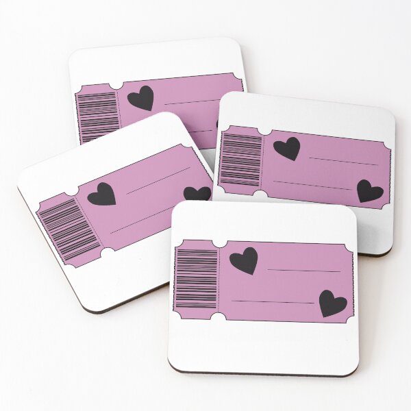 Item preview, Heart Ticket - Blank designed and sold by SquirrelsStore.