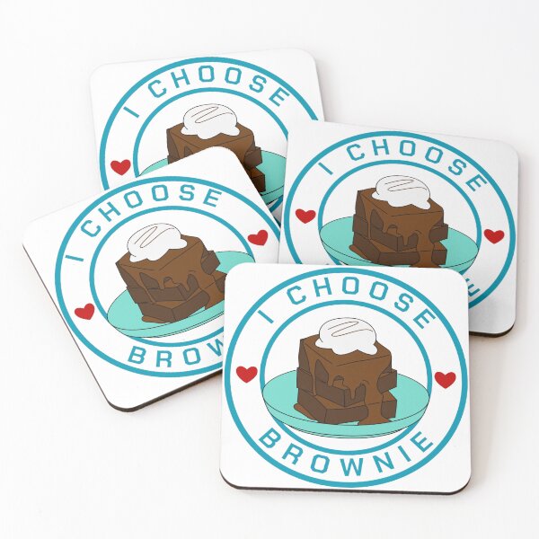 Item preview, I Choose Brownies - Playful Brownie Illustration designed and sold by Arte Zen.