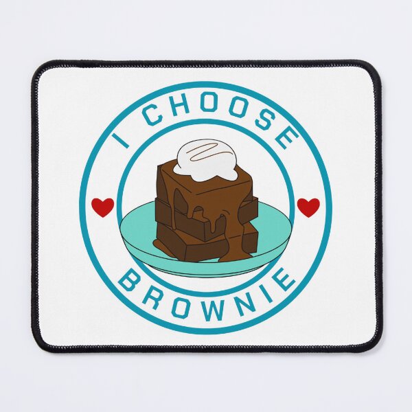 Item preview, I Choose Brownies - Playful Brownie Illustration designed and sold by Arte Zen.