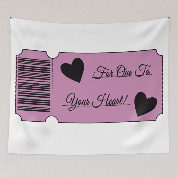 Item preview, Heart Ticket - For One To Your Heart designed and sold by SquirrelsStore.