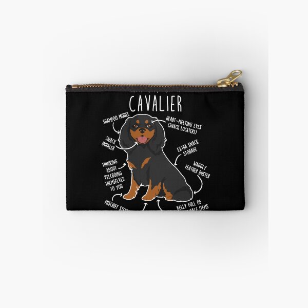 Item preview, Black and Tan Cavalier King Charles Spaniel Dog Anatomy designed and sold by Clara Hollins.