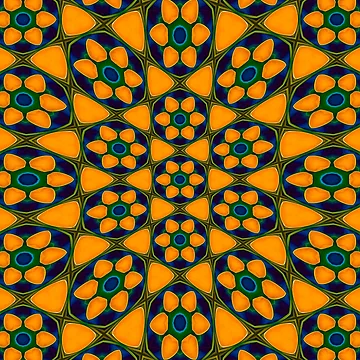 Artwork thumbnail, Unique Abstract Flowers Pattern by Patternflower