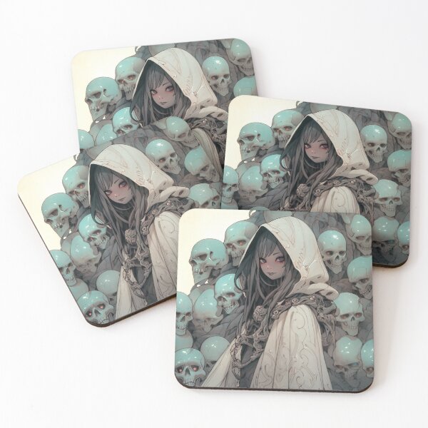 Item preview, Eerie Dark Sorceress Anime Girl designed and sold by bubblegoth.