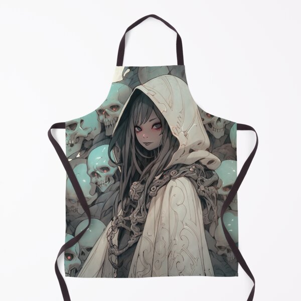 Item preview, Eerie Dark Sorceress Anime Girl designed and sold by bubblegoth.