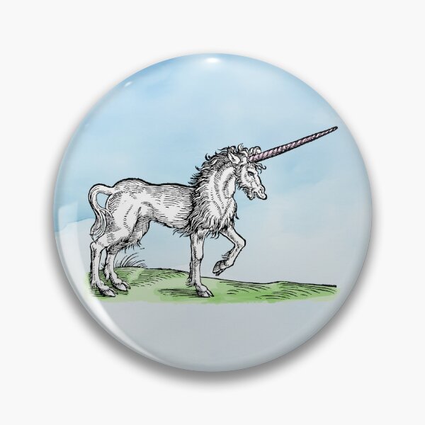 Item preview, Hand Colored Engraving of Renaissance Unicorn designed and sold by Pixelchicken.