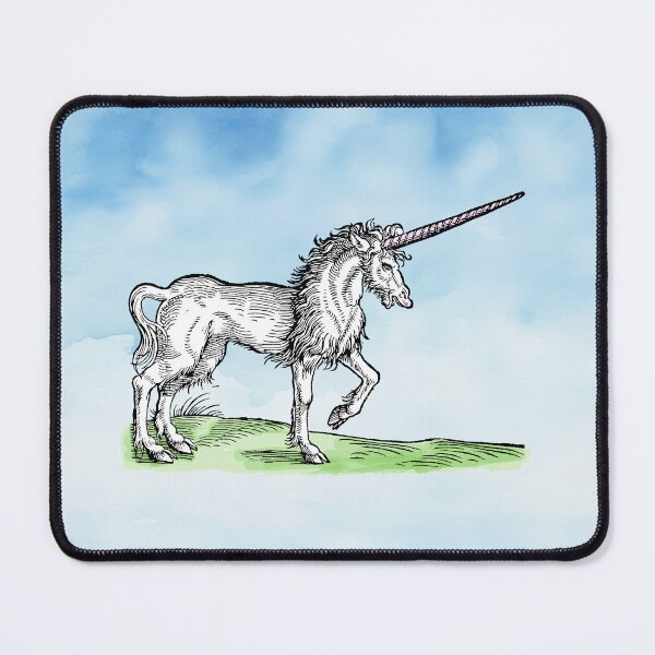 Item preview, Hand Colored Engraving of Renaissance Unicorn designed and sold by Pixelchicken.