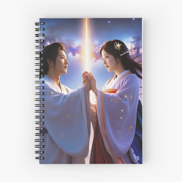Item preview, Tanabata Wishes: A Couple's Hopeful Moment at the Star Festival designed and sold by HeartfulBloom.