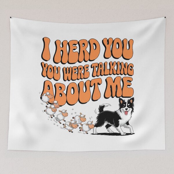 Item preview, Funny Border Collie Herding Sheep Pun Design designed and sold by WildlifeInc.