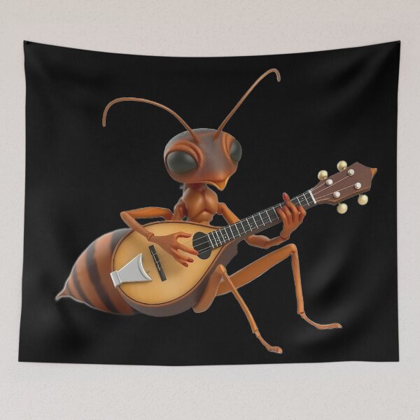 Item preview, Musician Ant with Mandolin designed and sold by Artbellachi.