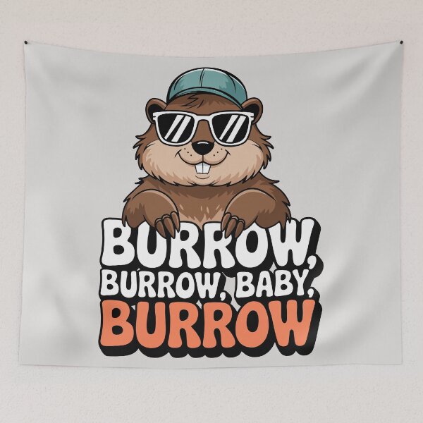 Item preview, Cute Groundhog Burrow Baby Pun Artwork designed and sold by WildlifeInc.