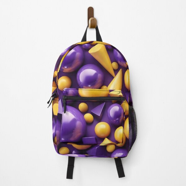 Item preview, Vibrant Contrast: Yellow and Purple Geometric0 Shapes designed and sold by HeartfulBloom.