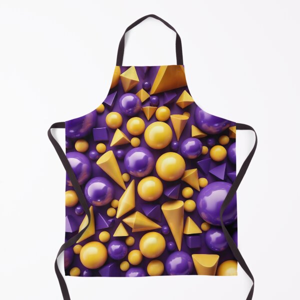 Item preview, Vibrant Contrast: Yellow and Purple Geometric0 Shapes designed and sold by HeartfulBloom.