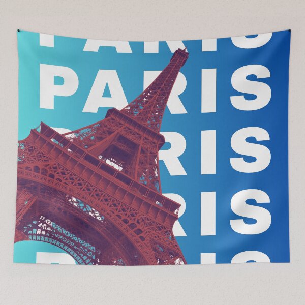 Item preview, Paris in Gradient Blue  designed and sold by AnimaliaStar.