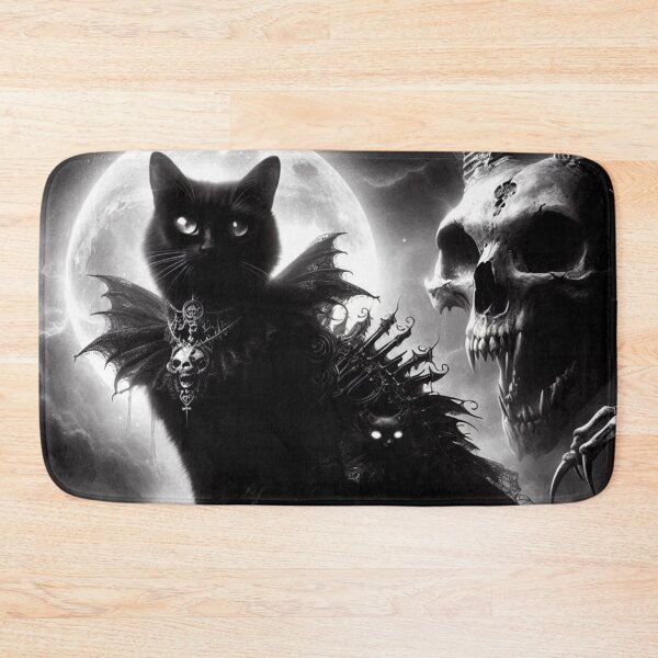 Item preview, Dark Goth Cat Art designed and sold by TheDarkWardrobe.