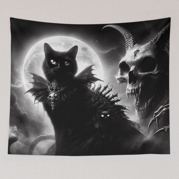 Item preview, Dark Goth Cat Art designed and sold by TheDarkWardrobe.