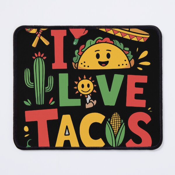 Item preview, I LOVE TACOS – Colorful Mexican Taco Design for Taco Lovers designed and sold by trendparrot.