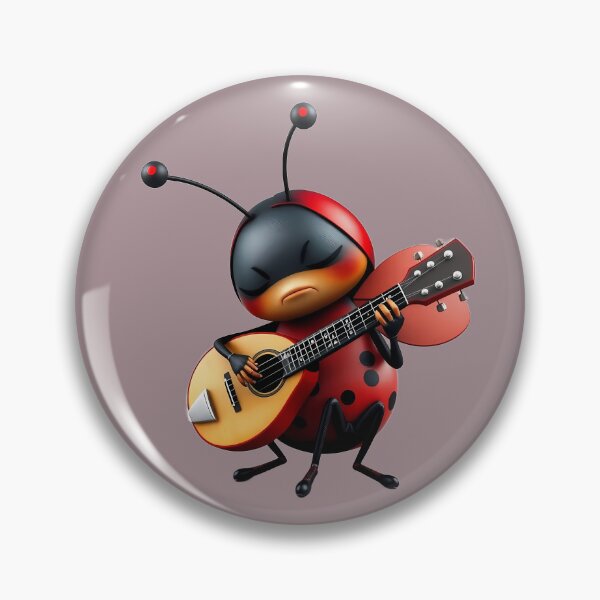 Item preview, Adorable Ladybug Playing Mandolin designed and sold by Artbellachi.
