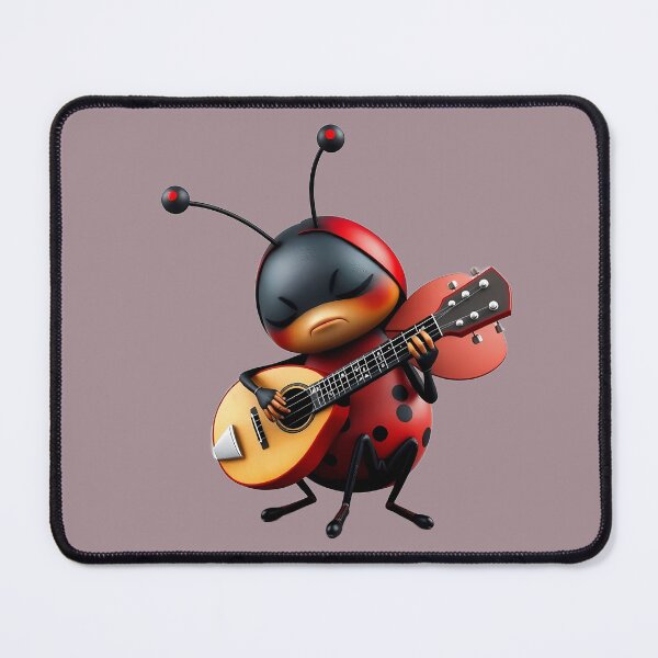 Item preview, Adorable Ladybug Playing Mandolin designed and sold by Artbellachi.