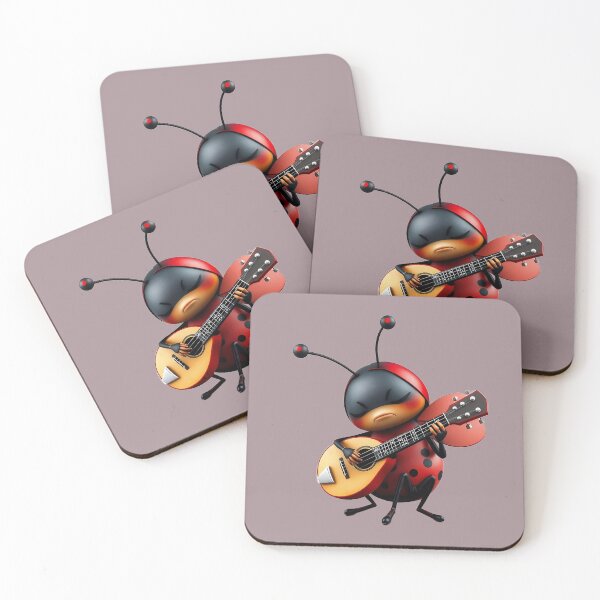 Item preview, Adorable Ladybug Playing Mandolin designed and sold by Artbellachi.