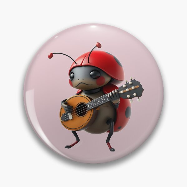 Item preview, Cute Ladybug Playing Mandolin designed and sold by Artbellachi.