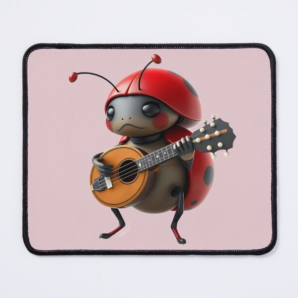 Item preview, Cute Ladybug Playing Mandolin designed and sold by Artbellachi.