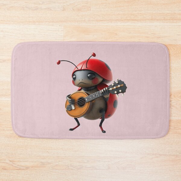 Item preview, Cute Ladybug Playing Mandolin designed and sold by Artbellachi.