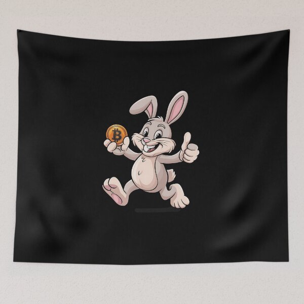 Item preview, Bitcoin Rabbit Minimalist Crypto Balance designed and sold by RadDeck.