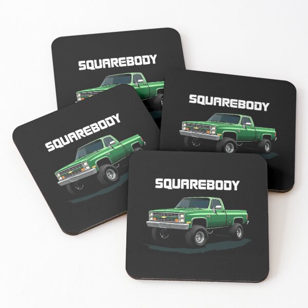 Item preview, Green Chevy Squarebody Classic Truck Art designed and sold by TheArtOfCar.