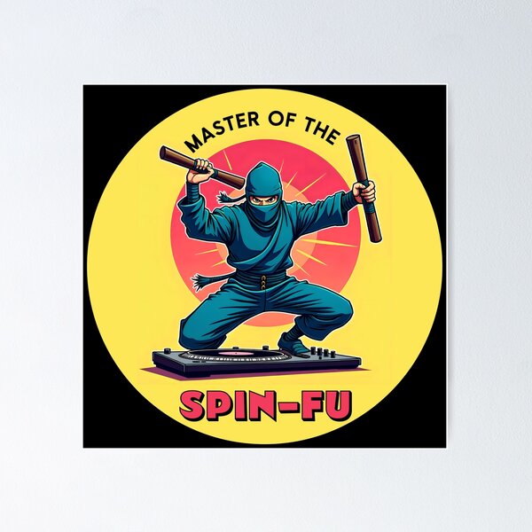 Item preview, Master of the Spin-Fu designed and sold by Standout Concepts®.