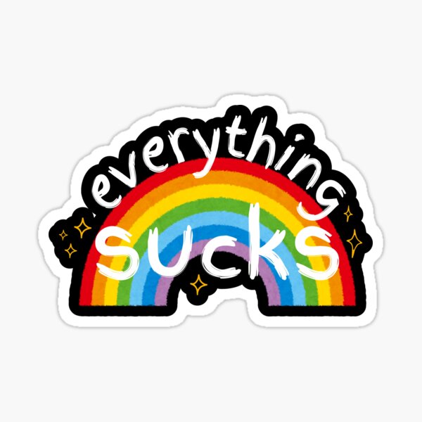 Artikel-Vorschau von Süßer Alles-ist-Scheiße-Regenbogen | Ironischer Pessimist, designt und verkauft von kellydananay.