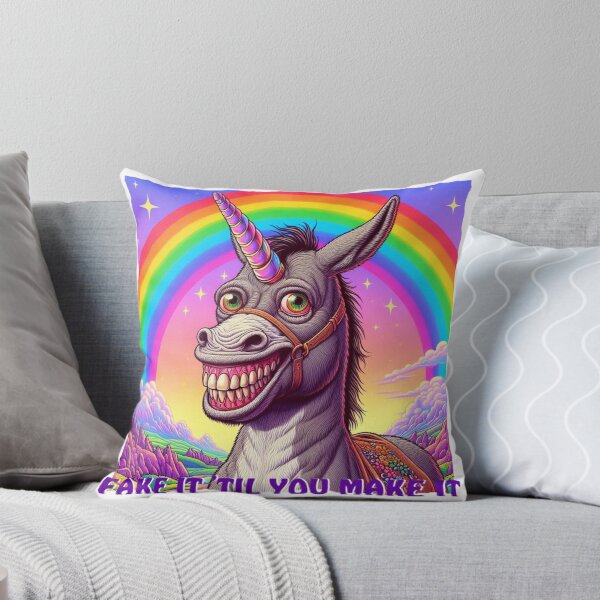 Item preview, FAKE IT TIL YOU MAKE IT--DON'T BE SOOO UNICORNY! designed and sold by Flodgewokka.