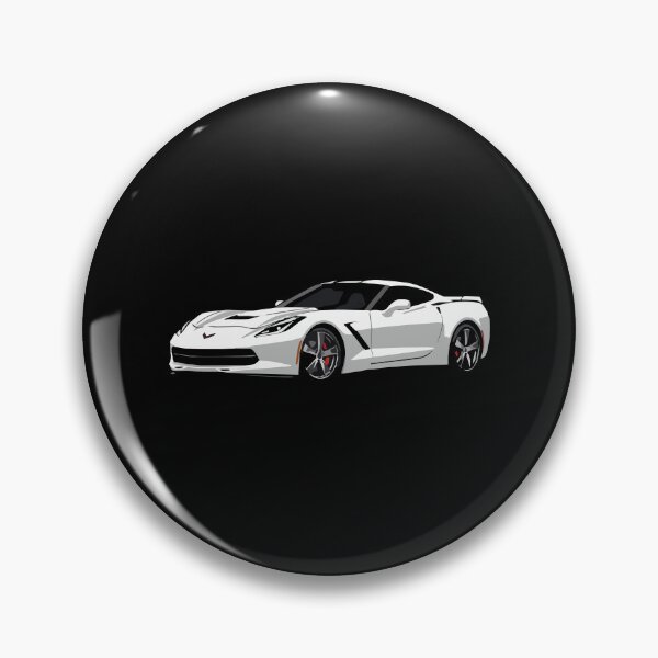 Item preview, White Corvette C7 Artwork – Modern Muscle designed and sold by TheArtOfCar.