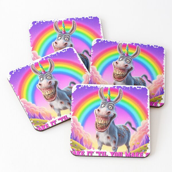 Item preview, FAKE IT TIL YOU MAKE IT YA DONKEY --ZOMBIE-CORN! designed and sold by Flodgewokka.