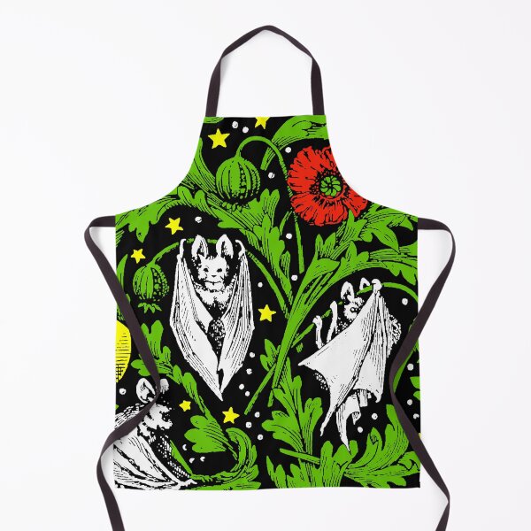 Item preview, Cheerful Victorian Bats and Poppies designed and sold by Pixelchicken.