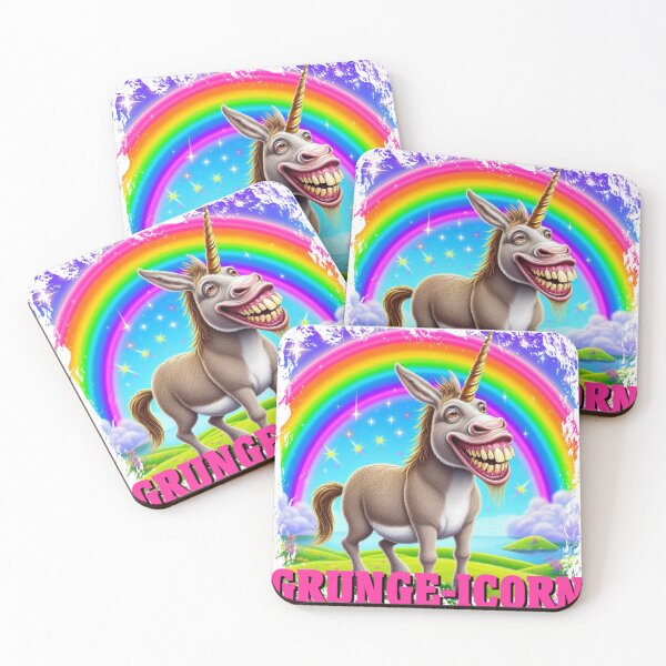 Item preview, SMELLS LIKE HORNY TEEN UNICORN! GRUNGE DONKEY. designed and sold by Flodgewokka.