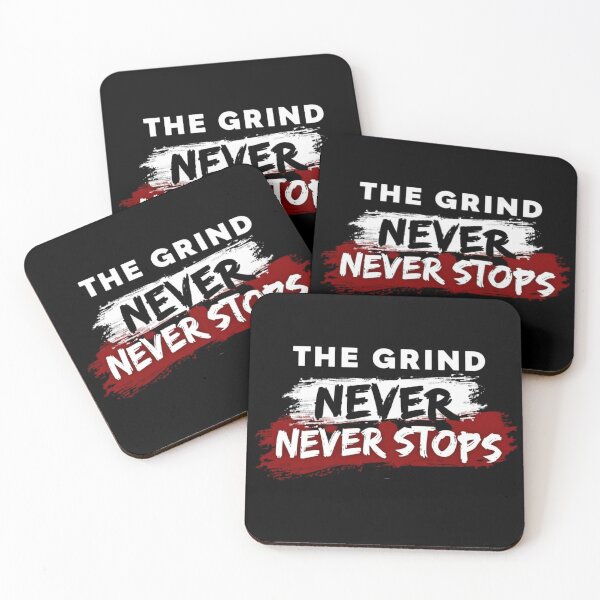 Item preview, The Grind Never Stops Motivational Hustle Quote Typography Design designed and sold by haitrieuic96.