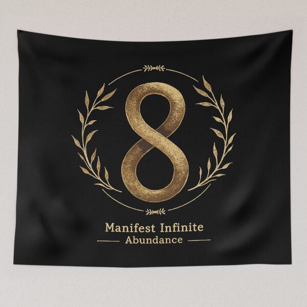 Item preview, Manifest Infinite Abundance – Golden 8 Symbol for Prosperity designed and sold by BeamiCreations.