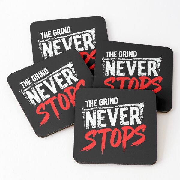 Item preview, The Grind Never Stops Motivational Hustle Quote Typography Design designed and sold by haitrieuic96.