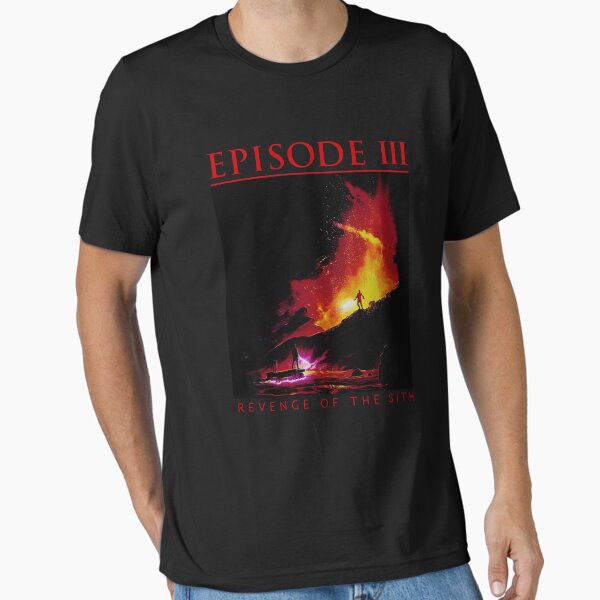 Vista previa del artículo con la obra «Póster de película retro vintage con sable de luz de la película La Venganza de los Sith (episodio 3)», diseñado y vendido por RussCrosby.