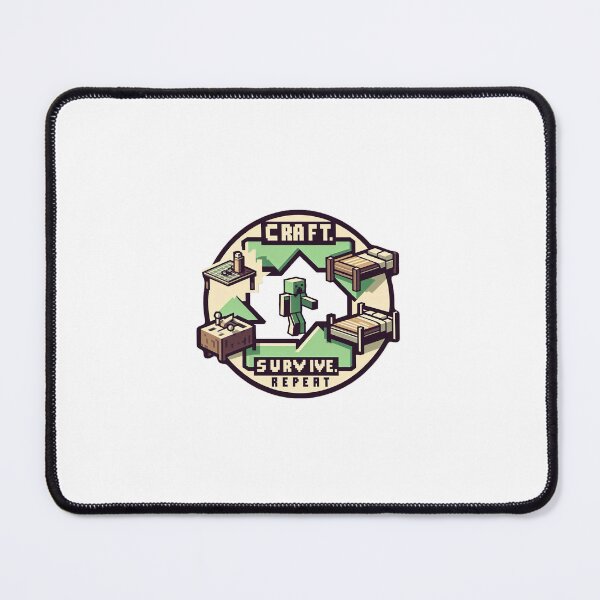 Item preview, Minecraft sticker: Craft, Survive, Repeat designed and sold by frozencoco.