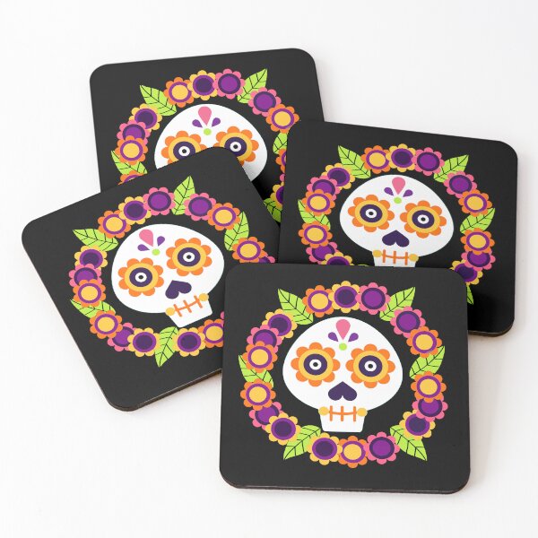 Item preview, Sugar Skull Bright Colors For Halloween designed and sold by Pixelchicken.