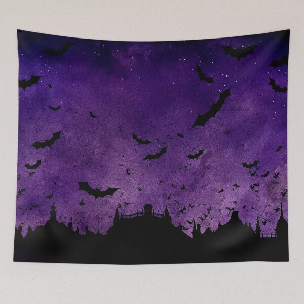 Item preview, Halloween Bats Night Sky designed and sold by Pixelchicken.