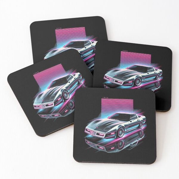 Item preview, 1990 Corvette Neon Dream Retro Art designed and sold by TheArtOfCar.